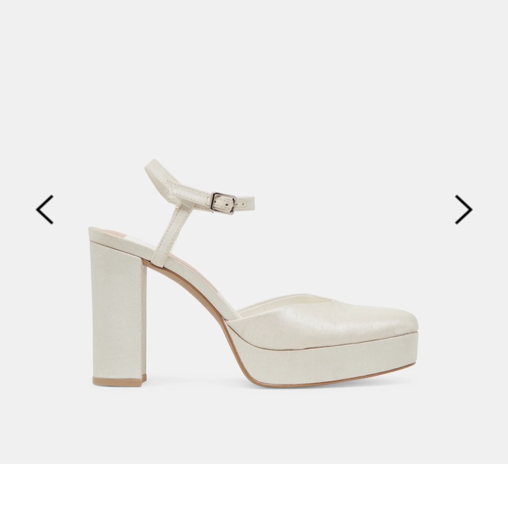 Dolce Vita CLAUD White Satin Heel